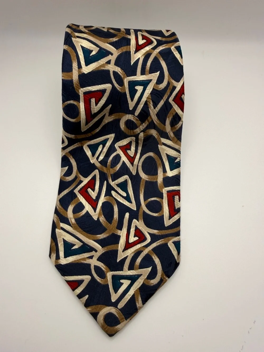 Alta Moda Cervino Vintage Tie Geometric 100% silk tie, made in Italy